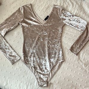 PACSUN Crushed Velvet Bodysuit